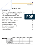 What Day Is It?: Fluency Passage-Fiction