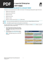 Color Laserjet Enterprise Flow MFP M880: Send A Scanned Document To A Network Folder