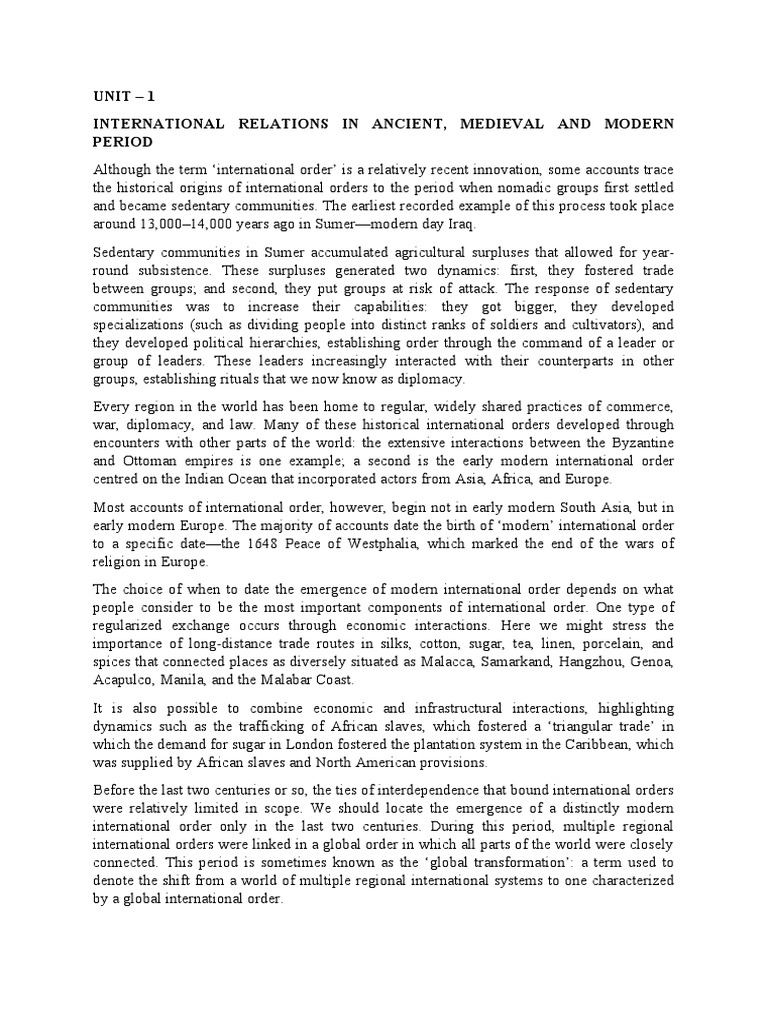 INTERNATIONAL RELATIONS - NOTES Compiled | PDF | Gender Studies | Feminism