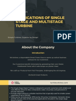 Applications of Single Stage and Multistage Turbine