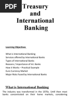 Treasury and International Banking