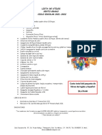 Lista de Utiles 6° C.E. 2021 2022