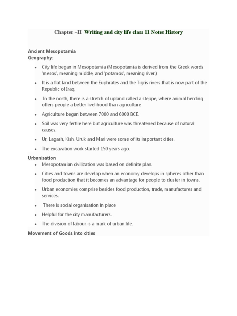 Writing and City Life in Mesopotamia | PDF | Mesopotamia | Cuneiform