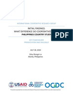 Initial Findings: What Difference Do Cooperatives Make?: Philippines Country Study