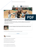 Celtics-Warriors Game 5 SERIES TIED 2-2