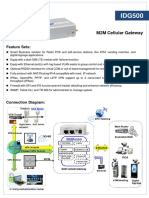 M2M Cellular Gateway: Feature Sets