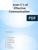 Lec 3-Seven C's of Effective Communication