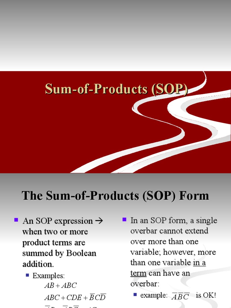 SOP To Standard SOP | Download Free PDF | Computer Programming | Logic