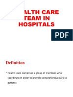 Health Care Team in Hospitals