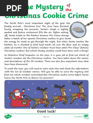 The Mystery of the Christmas Cookie Crime