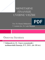 Monetarne Finansije-Uvodne Vježbe 129026 26063