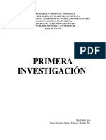 Base de Datos Primera Investigacion Pedro Nunez