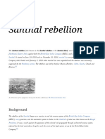Santhal Rebellion: Background