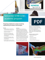Simcenter STAR CCM Academic Fact Sheet