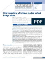 FEM Modelling of Fatigue Loaded Bolted Flange Joints