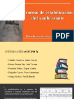 Proceso de Estabilización de La Subrasante (Grupo 7)