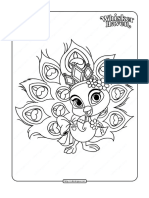 Printable Palace Pets Sundrop PDF Coloring Page
