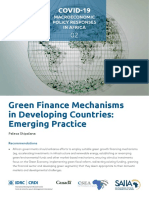 Green Finance Mechanism in Developing Countries