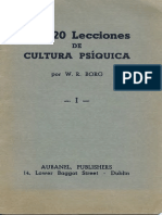 Mis 20 Lecciones de Cultura Psíquica I (W. R. Borg)