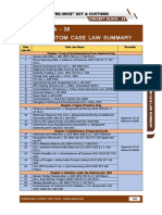 Customs Case Law Summary