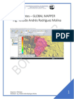 Crear cuenca y curvas de nivel Global Mapper