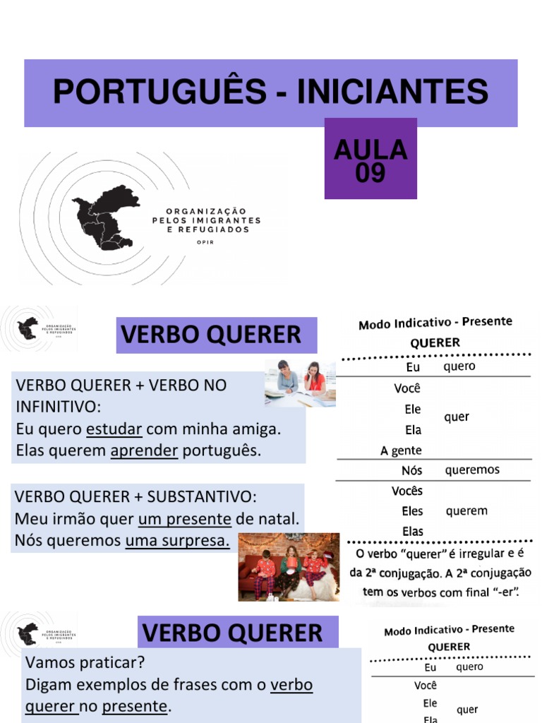 Uso do Verbo Querer em Português | PDF | Preposição e posposição ...