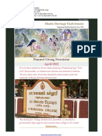 Hindu Heritage Endowment: Planned Giving Newsletter