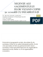 Exigențe Ale Managementului Proiectelor Vizând Copiii Și