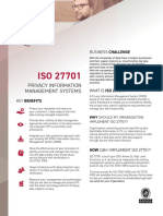ISO 27701 Service Sheet