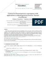 Criteria For Poisson Process Convergence With Applications To Inhomogeneous Poisson-Voronoi Tessellations