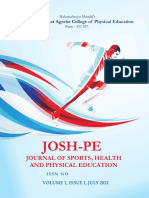 01) Josh-PE Vol. 1, Issue 1 2021