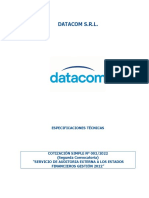 Especificaciones Tecnicas Auditoria Segunda Convocatoria 2 para Publicar