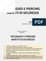 Tatuaggio E Piercing Aspetti Di Sicurezza: Dottoressa Amanda Losi