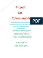 Vikas Project on Colors Mobile