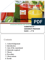 Analyzing fruits and vegetable juices