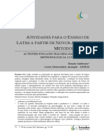 Ensino de latim com atividades baseadas em conceitos linguísticos