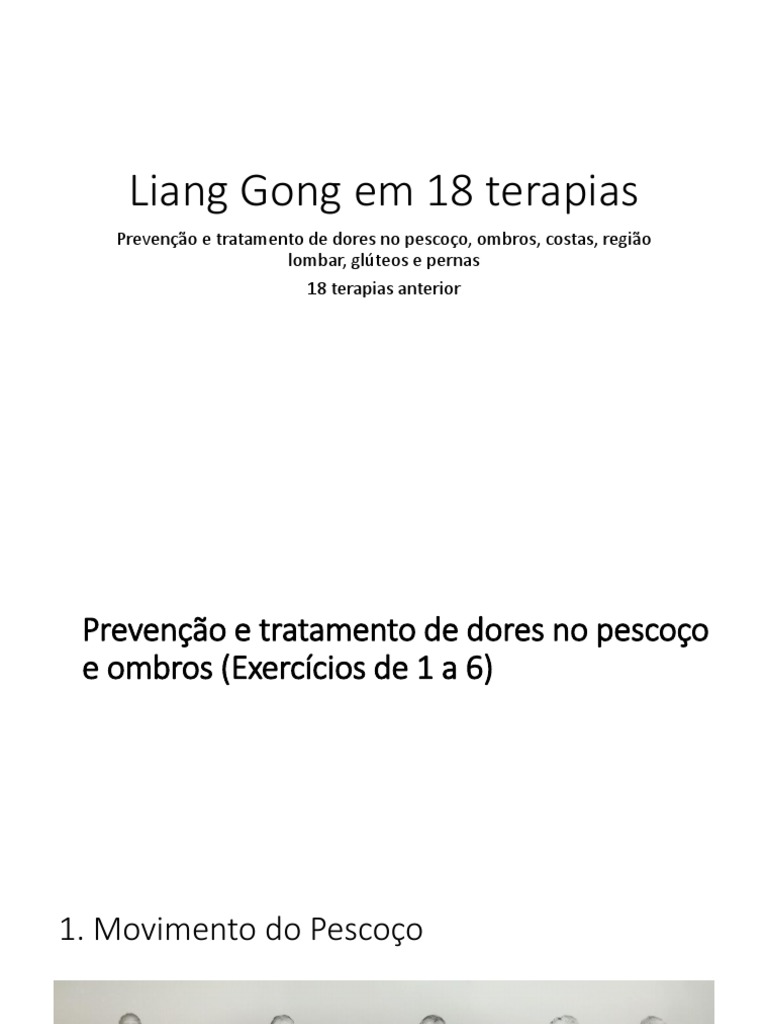 Liang Gong: 18 Exercícios para Alívio de Dores Corporais | PDF