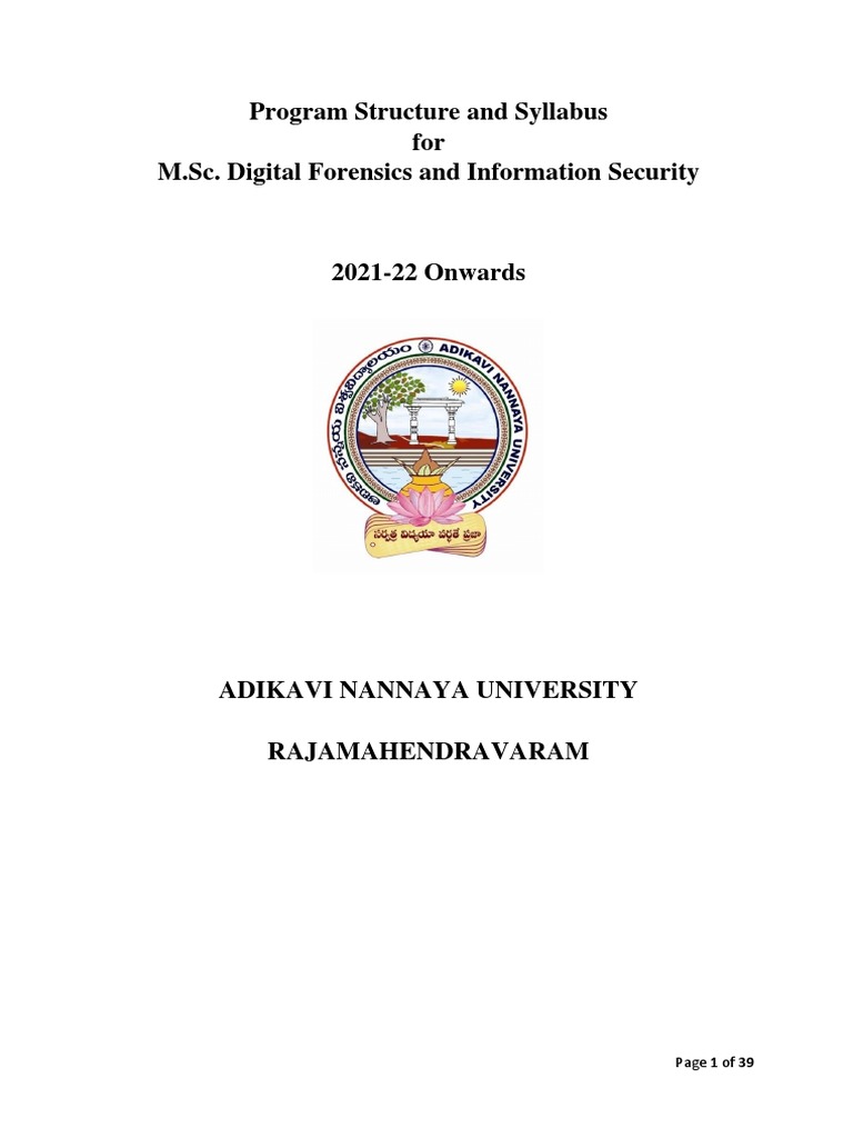 M.Sc. Digital Forencis and Information Security | PDF | Cryptography ...
