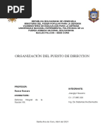 Organizacion Del Puesto de Direccion
