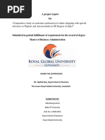 “Comparative study on customer satisfaction of online shopping with special reference to Flipkart and Amazon India in NE Region of India”