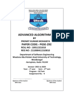 Advanced Algorithm Lab: Paper Code:-Pgse-292