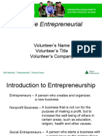 Be Entrepreneurial PowerPoint