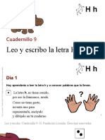 Cuadernillo 9, letra H