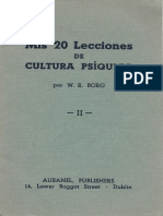 Mis 20 Lecciones de Cultura Psíquica II (W. R. Borg)