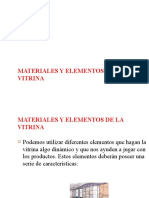 Materiales y Elementos de La Vitrina