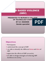 Gender Based Violence (GBV)