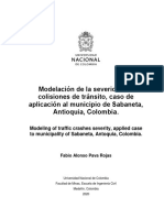 03 Modelación de La Severidad en Colisiones de Tránsito, Caso de Aplicación Al Municipio de Sabaneta, Antioquia, Colombia - INTERNACIONAL