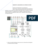 Interpretar componentes sistema control PLC