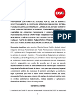 Punto de Acuerdo Violencia Familiar Nuevo León