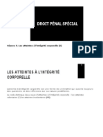 005 - 1654673 - Séance 5. Les Atteintes À L'intégrité Corporelle (I)